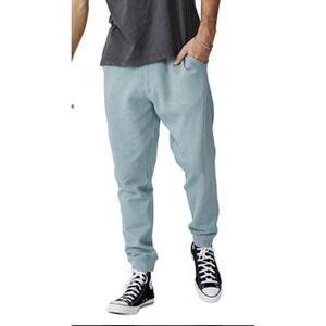 Cotton On Trippy Trap Joggers Men's Sz M (32/29) Blue Pull On Pockets Athletic